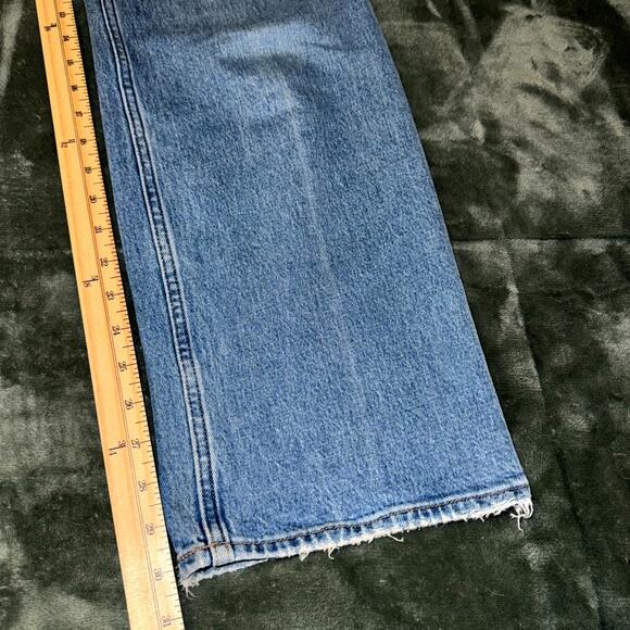 Abercrombie & Fitch The '90s Relaxed Jeans Women's 27/4R Blue Denim Straight Leg - Picture 9 of 9